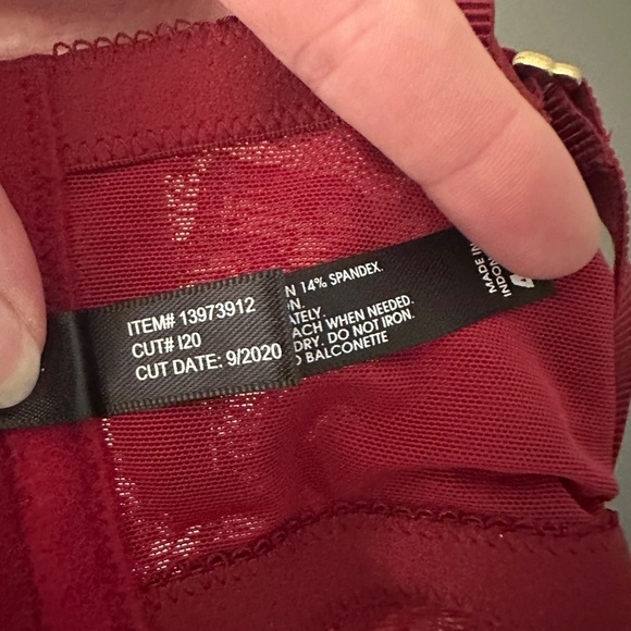 NWT Torrid Curve Red Lace Lightly Lined Balconette Bra - Picture 5 of 10